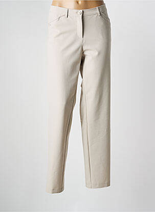 Pantalon slim beige FRANK WALDER pour femme
