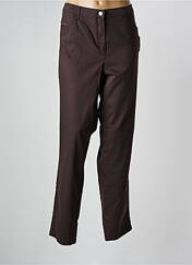 Pantalon slim marron FRANK WALDER pour femme seconde vue