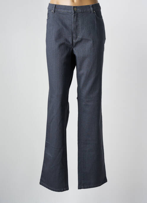 Jeans coupe droite gris BRUNO SAINT HILAIRE pour femme