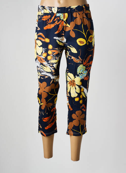 Pantacourt bleu FRANCE RIVOIRE pour femme