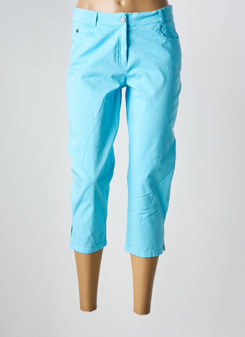 Pantacourt bleu FRANCE RIVOIRE pour femme