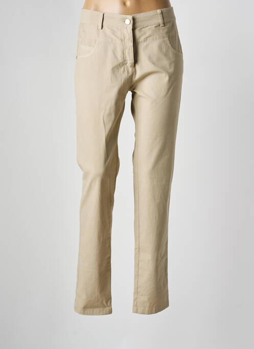 Pantalon slim marron PAZ TORRAS pour femme