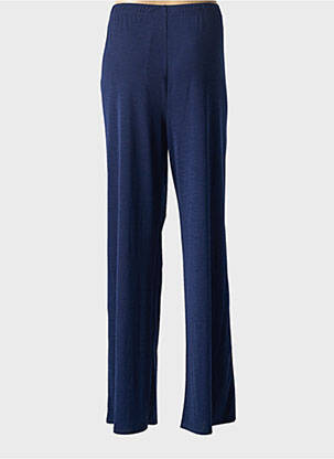 Pantalon large coupe fluide taille haute bleu MARBLE femme