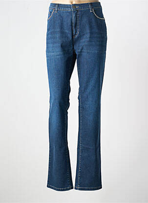 Jeans coupe slim stretch taille normale bleu BRUNO SAINT HILAIRE femme