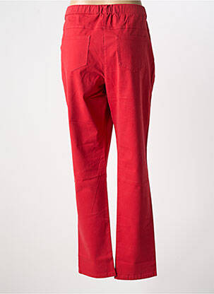Jegging tissage popeline taille normale rouge FRANCE RIVOIRE femme