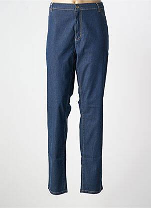 Jeans coupe slim stretch taille normale bleu BRUNO SAINT HILAIRE femme