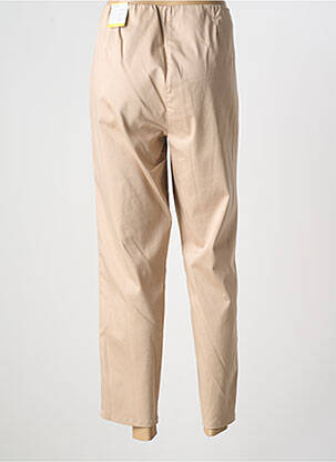 Pantalon 7/8 taille haute taille haute beige FRANK WALDER femme
