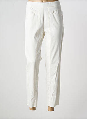 Jegging tissage popeline taille normale beige FRANK WALDER femme
