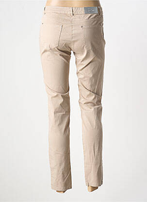Jeans coupe slim stretch taille normale beige ANDAMIO femme