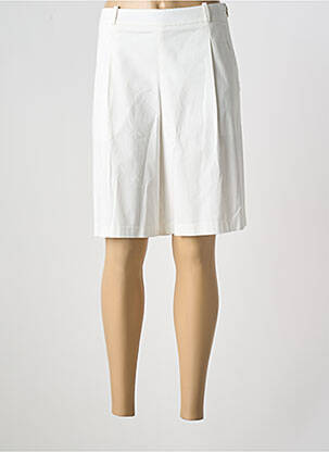 Bermuda taille haute taille haute beige ESTEL COLLECTION femme