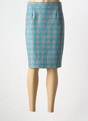 Jupe mi-longue bleu ESTEL COLLECTION pour femme seconde vue