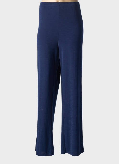 Pantalon large coupe fluide taille haute bleu MARBLE femme