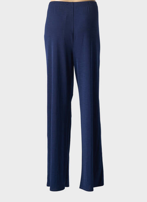 Pantalon large coupe fluide taille haute bleu MARBLE femme