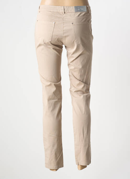 Jeans coupe slim beige ANDAMIO pour femme