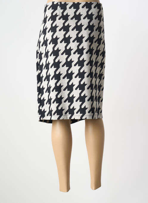 Jupe mi-longue gris ELEONORA AMADEI pour femme