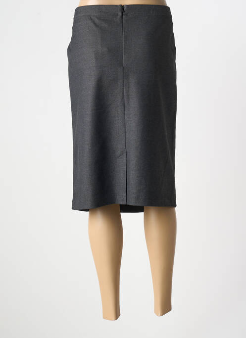 Jupe mi-longue noir BRUNO SAINT HILAIRE pour femme