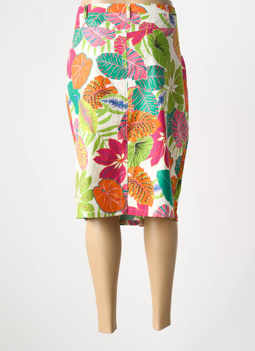 Jupe mi-longue vert FRANCE RIVOIRE pour femme