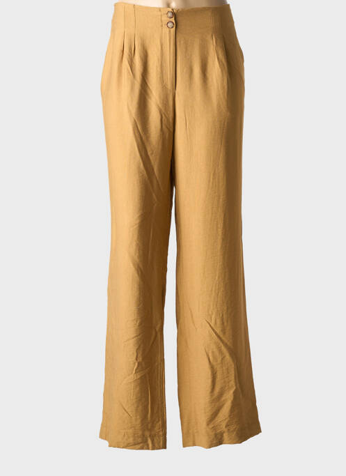 Pantalon large jaune ANDAM pour femme