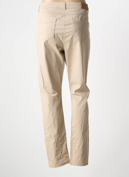 Pantalon slim beige ANDAMIO pour femme