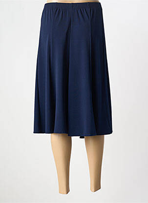 Jupe mi-longue stretch bleu GRIFFON femme
