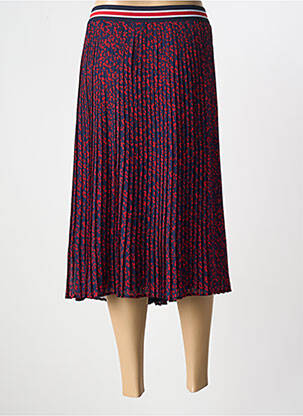 Jupe mi-longue taille élastique bleu THOMAS RABE femme