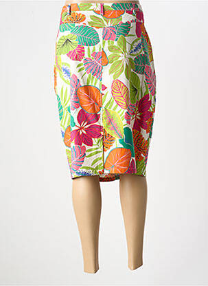 Jupe mi-longue coupe droite vert FRANCE RIVOIRE femme
