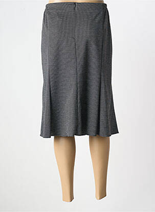 Jupe mi-longue coupe évasée noir FRANCE RIVOIRE femme