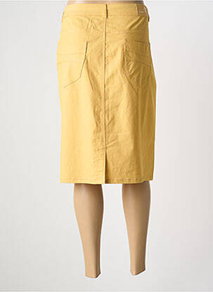 Jupe mi-longue jaune GRIFFON femme