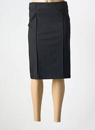 Jupe mi-longue coupe droite noir BRUNO SAINT HILAIRE femme