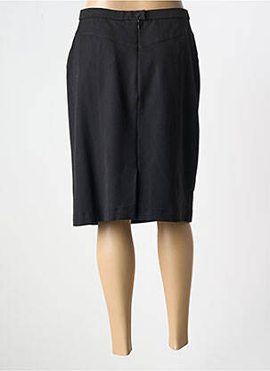 Jupe mi-longue coupe droite noir FRANCE RIVOIRE femme