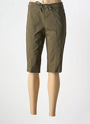 Bermuda slim vert FRANK WALDER femme