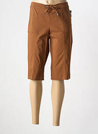 Bermuda slim marron FRANK WALDER femme