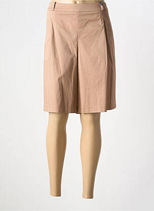 Bermuda tissage popeline taille normale beige ESTEL COLLECTION femme