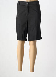 Bermuda coupe droite noir ELEONORA AMADEI femme
