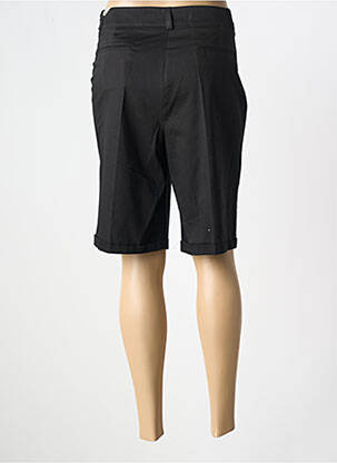 Bermuda coupe droite noir ELEONORA AMADEI femme
