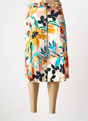 Jupe mi-longue beige MD'M pour femme