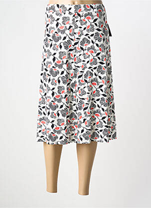 Jupe mi-longue blanc FRANK WALDER pour femme