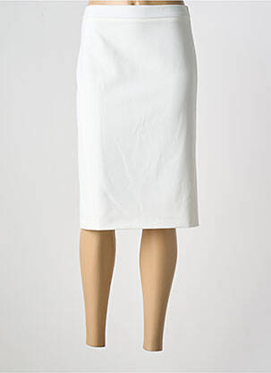 Jupe mi-longue blanc FRANK WALDER pour femme