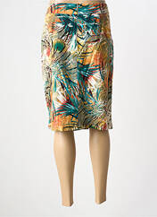 Jupe mi-longue bleu UN TEMPS POUR ELLE pour femme seconde vue