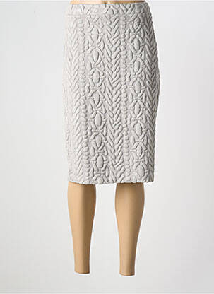 Jupe mi-longue gris DIVAS pour femme