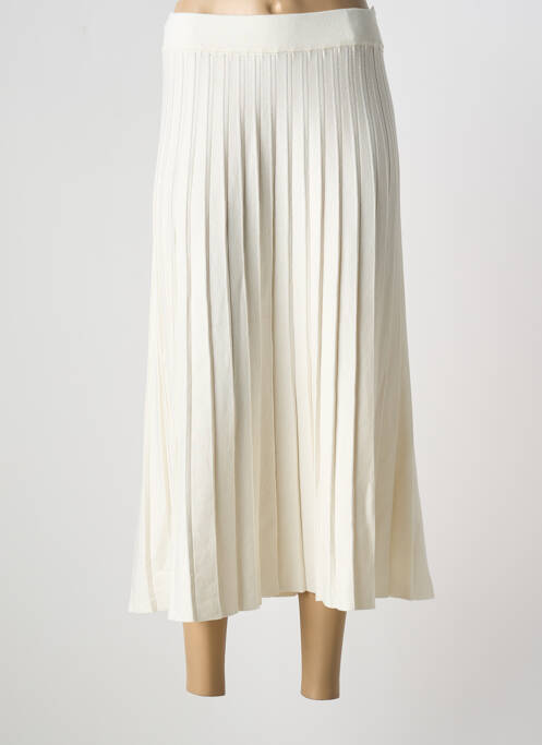 Jupe longue beige MARBLE pour femme