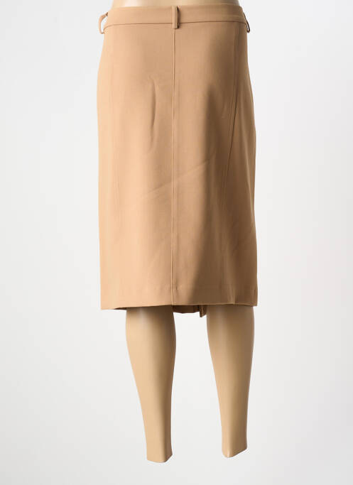 Jupe mi-longue beige ANDAMIO pour femme