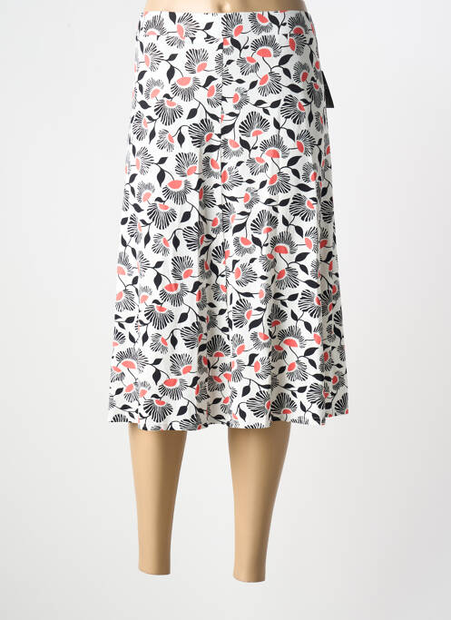 Jupe mi-longue blanc FRANK WALDER pour femme