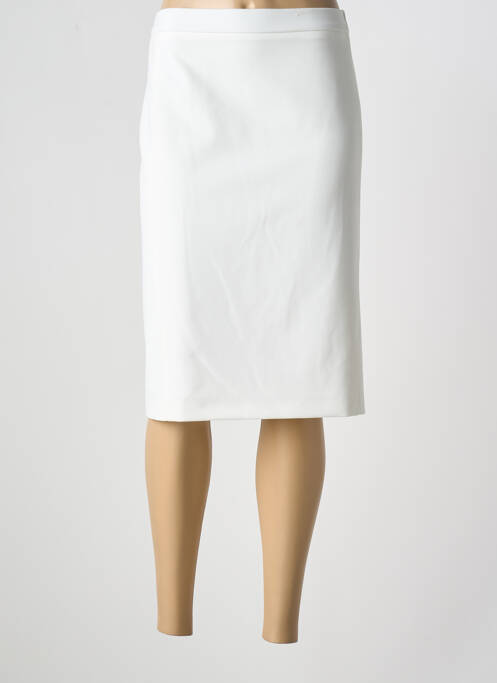 Jupe mi-longue blanc FRANK WALDER pour femme