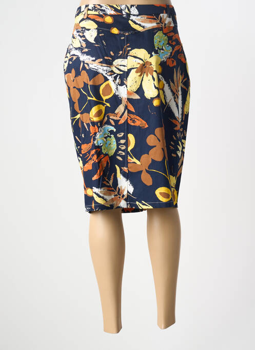 Jupe mi-longue bleu FRANCE RIVOIRE pour femme