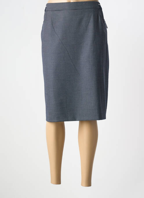 Jupe mi-longue bleu FRANK WALDER pour femme