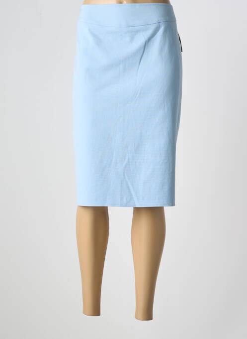 Jupe mi-longue bleu FRANK WALDER pour femme