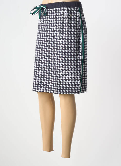 Jupe mi-longue bleu HAJO pour femme