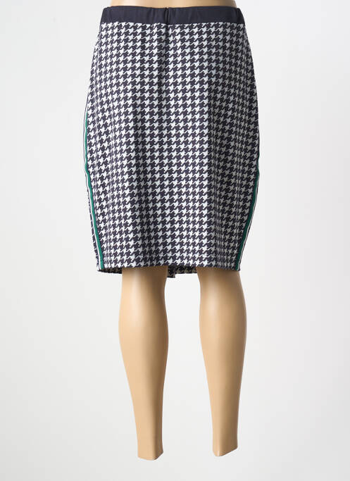 Jupe mi-longue bleu HAJO pour femme