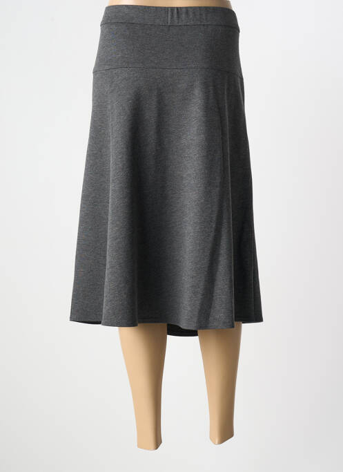 Jupe mi-longue gris FRANK WALDER pour femme